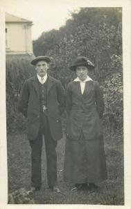 Bulk lot 20 early photo postcards people wearing hats