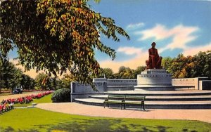 Entrance to Lincoln Park showing Lincoln Statue Jersey City, New Jersey  