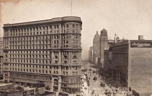 SAN FRANCISCO CALIFORNIA JAMES FLOOD BLDG~POWELL-MARKET ST~BARDELL POSTCARD 1909