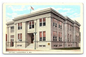 Postcard Albuquerque City Hall Albuquerque N. Mex. New Mexico