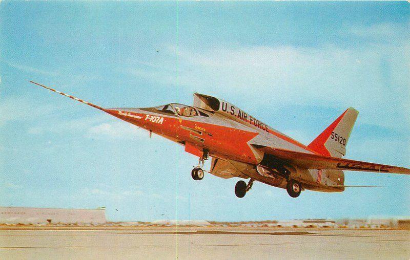 Di Palma Publications Fighter Jet Military F-107 1960s Postcard Mellinger 12663