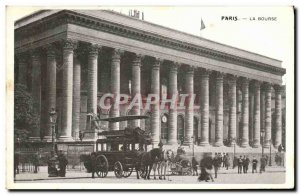 Old Postcard Paris Bourse