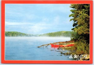 Postcard - The Fog Rising in the Boundary Water Canoe Area - Minnesota