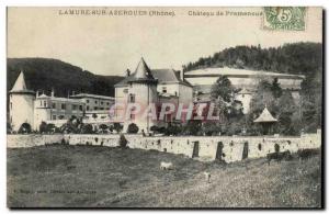 Lamure on Azergues Postcard Old Castle Pramenoux