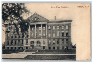 c1905's Utica Free Academy School Campus Entrance Utica New York NY Postcard