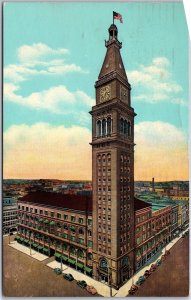 Denver Colorado CO, 1951 Daniels and Fisher Tower Building, Vintage Postcard