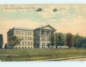 Divided Back SCHOOL SCENE Muncie Indiana IN J8754