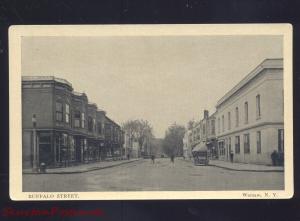 WARSAW NEW YORK DOWNTOWN BUFFALO STREET SCENE ANTIQUE 