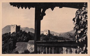 Celje Starum Gradu Slovenia Balcony Aerial Real Photo Old Postcard