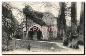 Senlis Old Postcard Ruins of the castle Henri IV