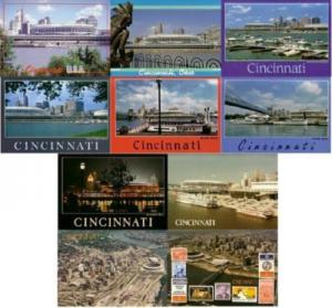 Cincinnati Riverfront Stadium Postcard Lot of 10