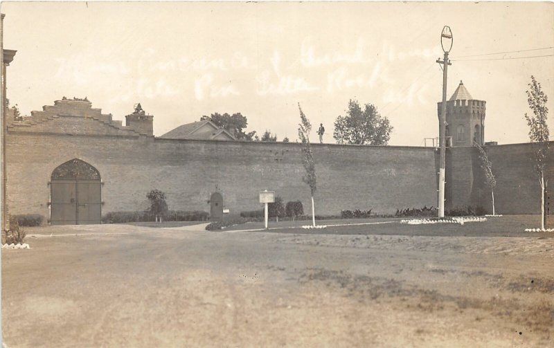 G77/ Little Rock Arkansas RPPC Postcard c1910 State Penitentiary