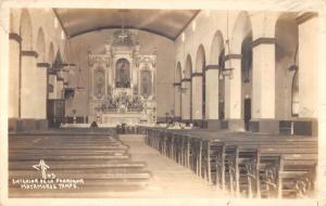 Matamoros Tamaulipas Mexico interior view parish real photo pc Y11719