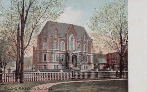 County Court House, Fitchburg, Massachusetts, Very Early Postcard, Unused