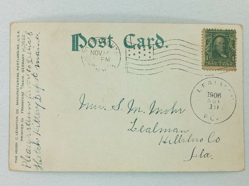 Vintage Postcard 1909 State Capital & Russian Japanese Peace Conference Concord
