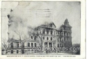 Albany, New York, NY State Capital USA 1911 light wear postal used 1911