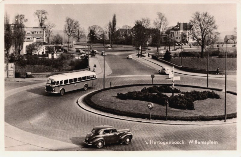 Netherlands 's-Hertogenbosch Willemsplein Vintage RPPC C267