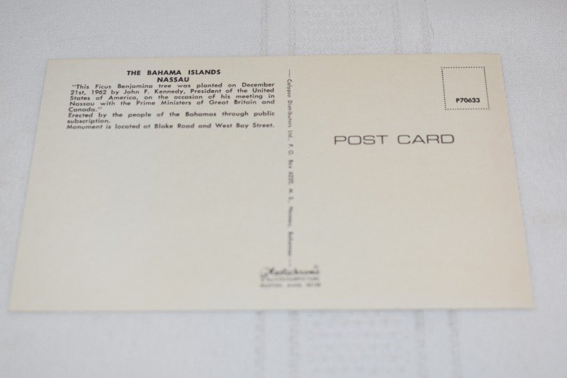 Monument Nassau Bahama Islands Postcard, Plastichrome P70633