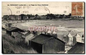 Old Postcard Pornichet La Plage Du Vieux Pornichet