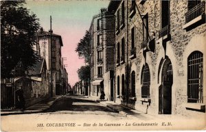 CPA Courbevoie Rue de la Garenne La Gandarmerie (1314328)
