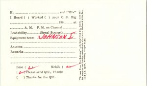 QSL Radio Card From Omaha Nebraska KPH 2093 