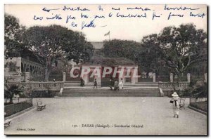 Old Postcard Dakar Senegal General Secretariat