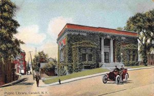 Public Library Catskill New York 1910c postcard