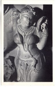 A Nayika, Warrior Queen, Lakshmana, Khajuraho, Statue Semi Nude Goddess, India