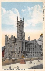 Masonic Temple Philadelphia, Pennsylvania PA Postcards
