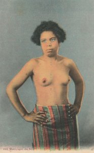 Mauresque De Sud Algeria Morocco Risque Ethnic Woman Antique Postcard