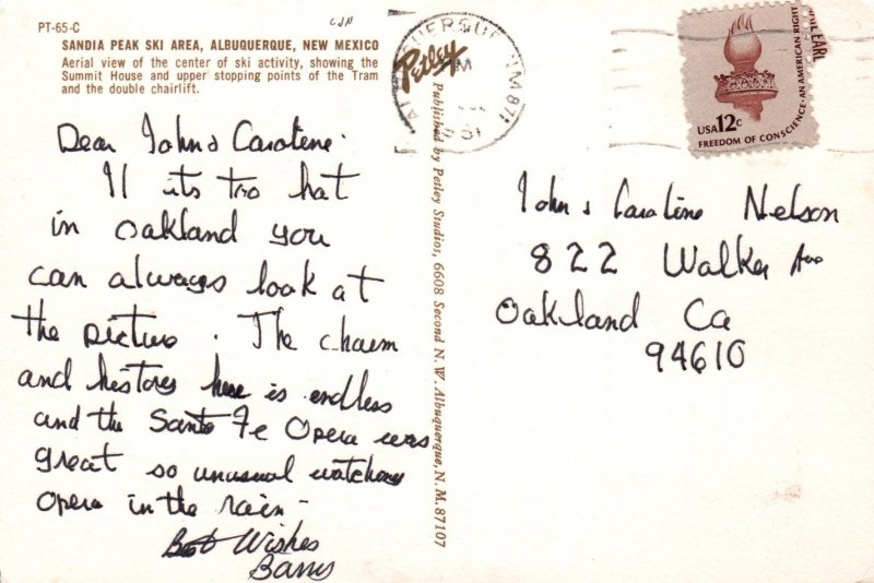 Sandia Peak Ski Area,Albuquerque,NM BIN