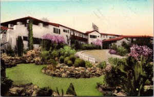 Hand Colored Postcard Beacon Tavern in Barstow, California~2634