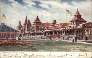 Tuck Coney Island New York NY Manhattan Beach Hotel c1910 Vintage Postcard