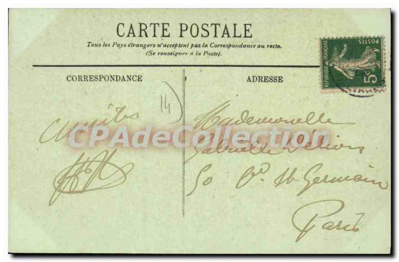 Postcard Old Luc Sea Cliffs