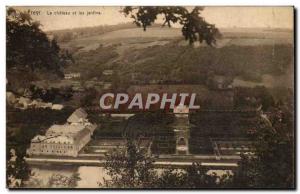 Belgie Belgium Freyr Old Postcard the castle and gardens