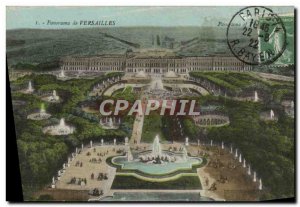 Old Postcard Panorama De Versailles