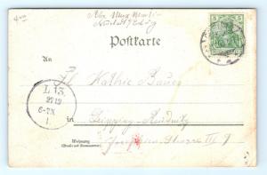 Postcard Germany Coburg Marktplatz und Moritzkirche 1903 J13