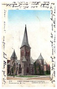 Postcard CHURCH SCENE Charleston West Virginia WV AR1257