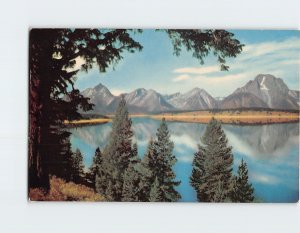 Postcard Jackson Lake Reflecting the Teton Range Wyoming USA