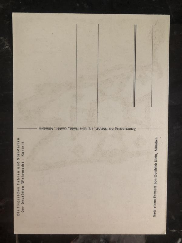 Mint Germany Patriotic Postcard Fahrabteilung Wehrmacht