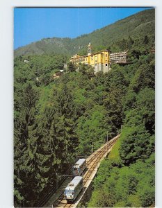 Postcard Santuario Madonna del Sasso, Orselina, Switzerland