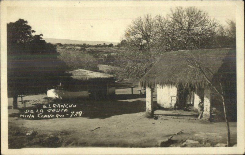 Argentina El Rancho De La Gruta Mina Clavero Real Photo Postcard