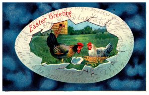 Easter,  Rooster and Chicken