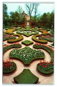 Postcard Tryon Palace, New Bern NC - Latham Garden L2