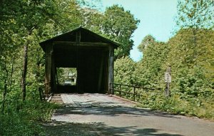 VINTAGE POSTCARD COVERED BRIDGE ROME GEORGIA