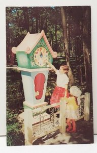 Ligonier Pa, Story Book Forest, Hickory Dickory Dock Lincoln Highway Postcard C6