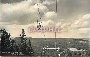 Modern Postcard St Cergue Tele Siege of 1177 m has Burillette 1450m