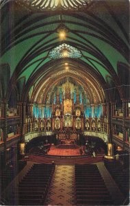 Postcard Canada MOntreal Notre Dame Church 1970