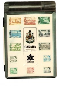 Canadian 1967 Stamps Novelty Souvenir and Adverting Postcard