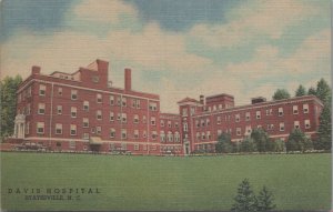 Postcard Davis Hospital Statesville NC North Carolina